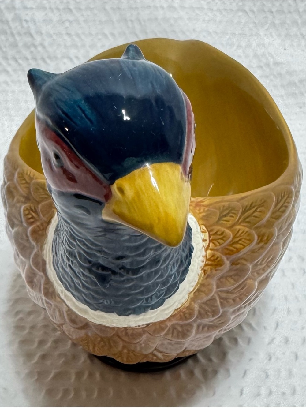 Vintage Ceramic ceramic pheasant gravy boat bowl